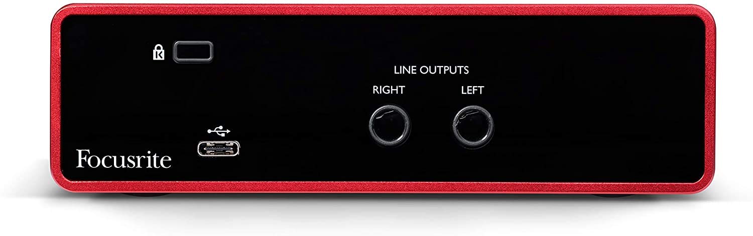 Focusrite Scarlett Solo 2x2 USB Audio Interface Full Studio Bundle with Creative Music Production Software Kit and Eris E5 Pair 2-Way Studio Monitors and 1/4
