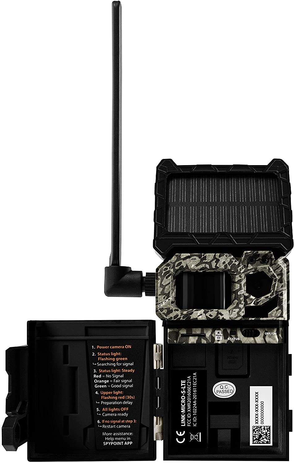 SPYPOINT Link-Micro-S-LTE Solar Cellular Trail Camera with LIT-10 Battery, Micro SD Card, Card Reader, and Mount (Nationwide (AT&T))