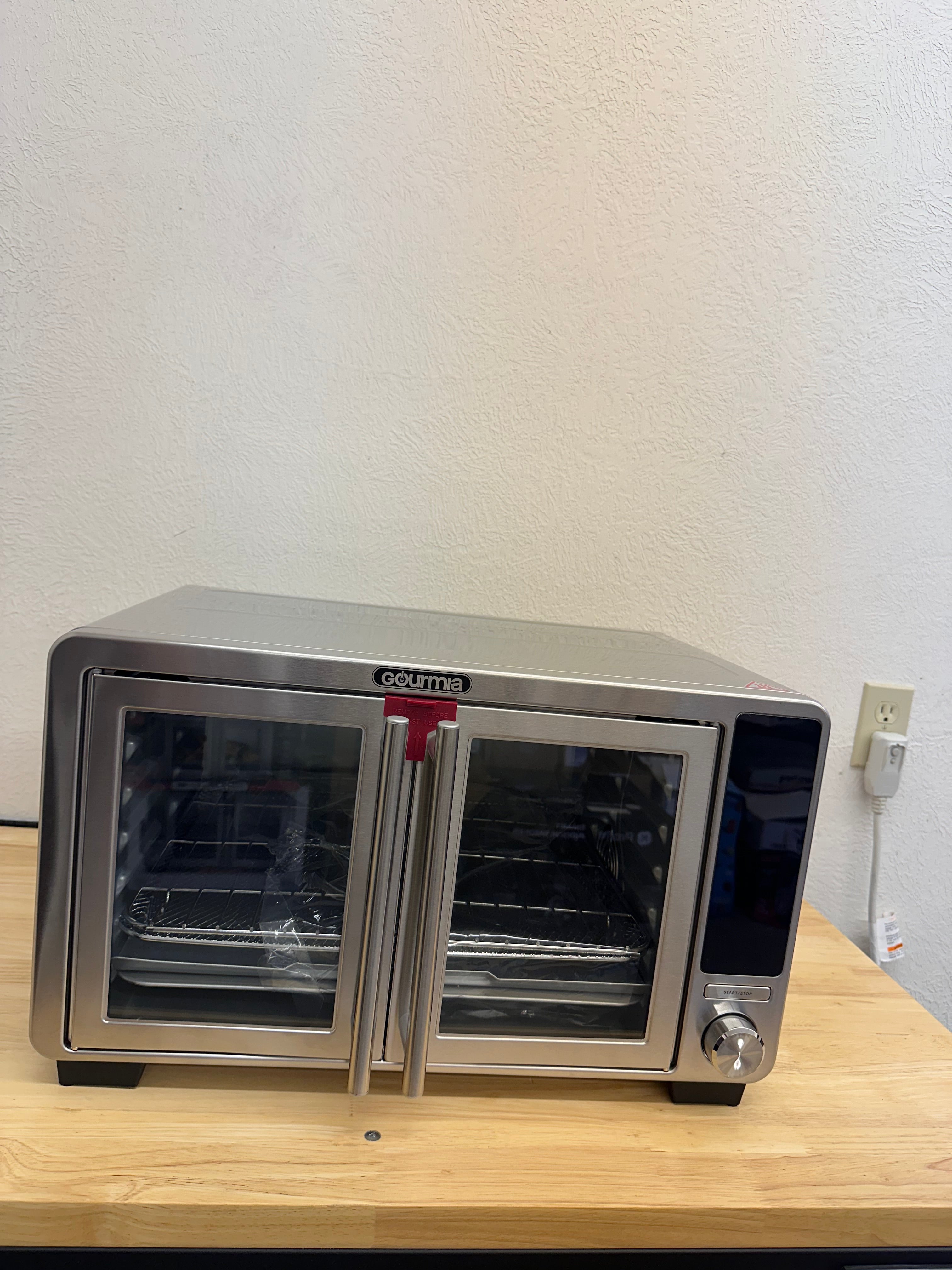 Gourmia XL Digital Countertop Oven with Air Fry, French Door, Stainless