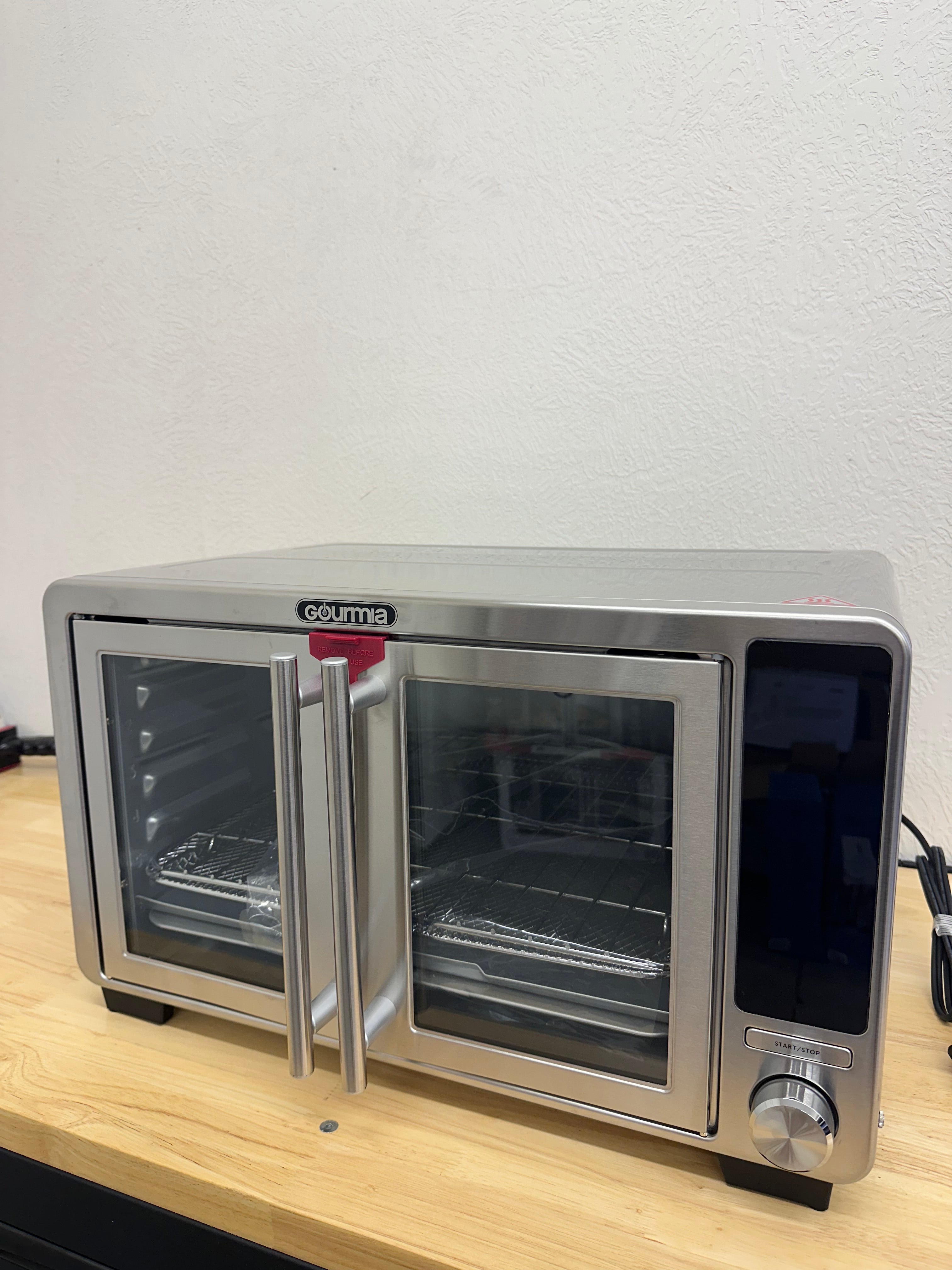 Gourmia XL Digital Countertop Oven with Air Fry, French Door, Stainless