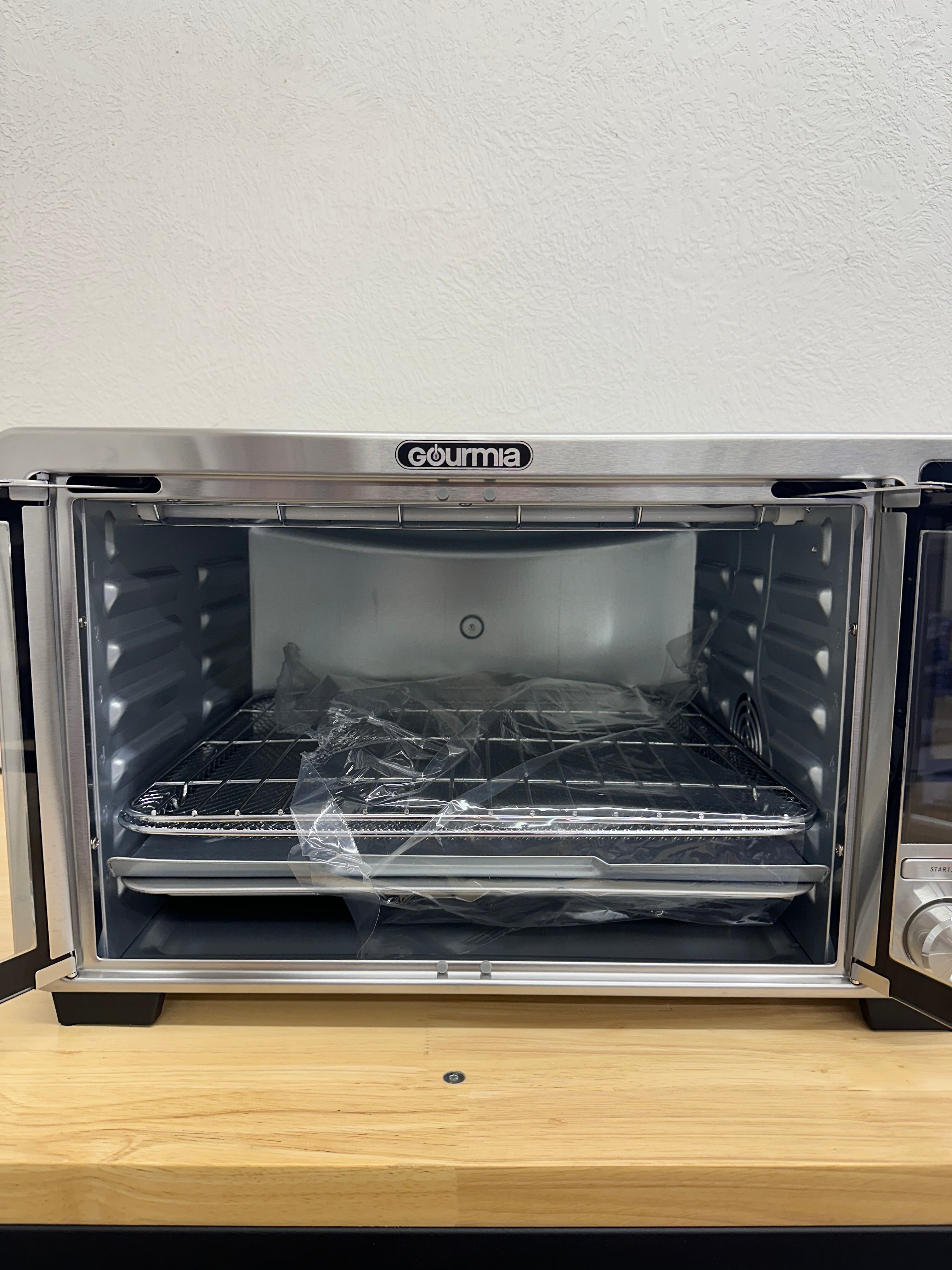 Gourmia XL Digital Countertop Oven with Air Fry, French Door, Stainless