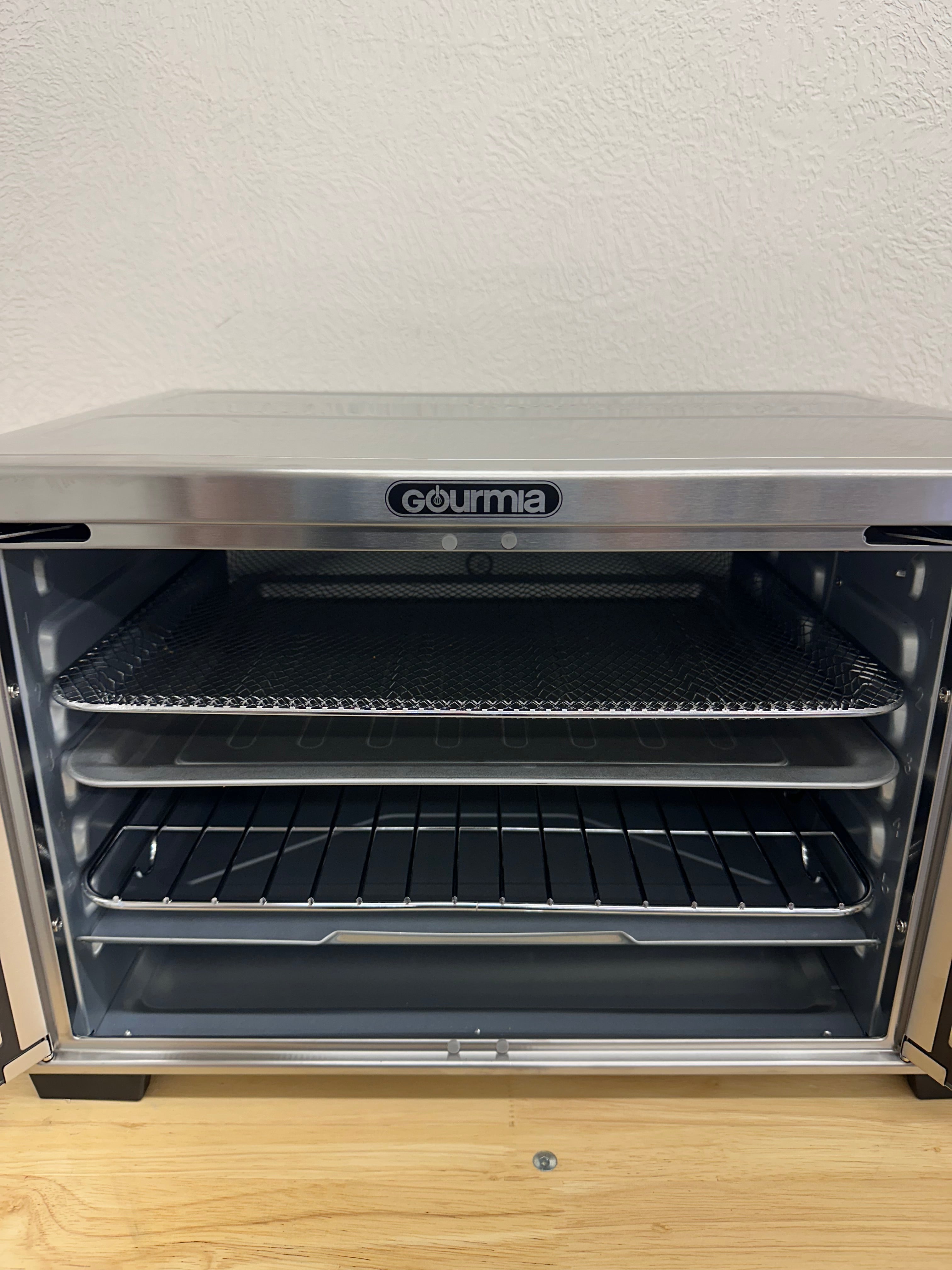 Gourmia XL Digital Countertop Oven with Air Fry, French Door, Stainless