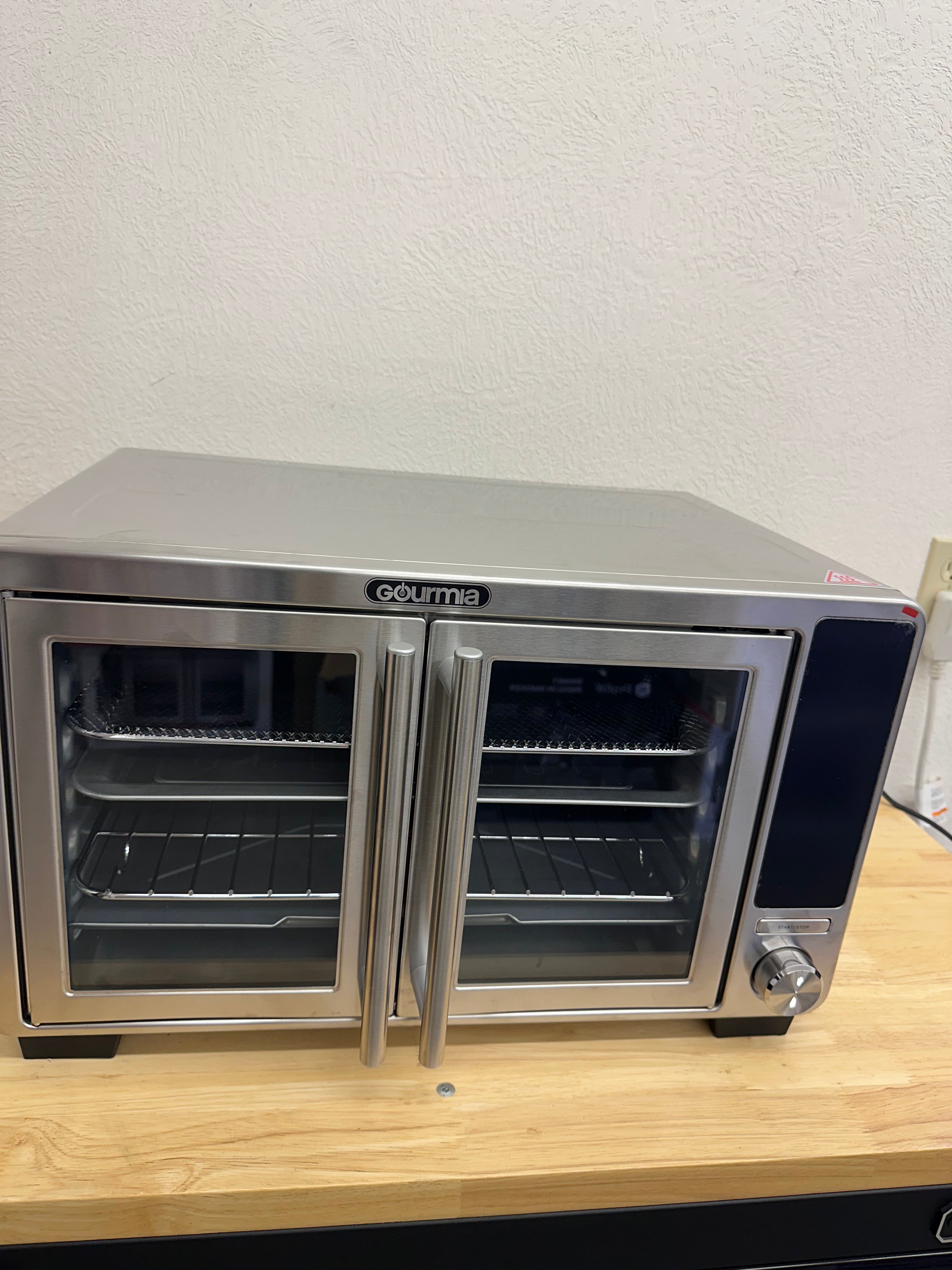 Gourmia XL Digital Countertop Oven with Air Fry, French Door, Stainless