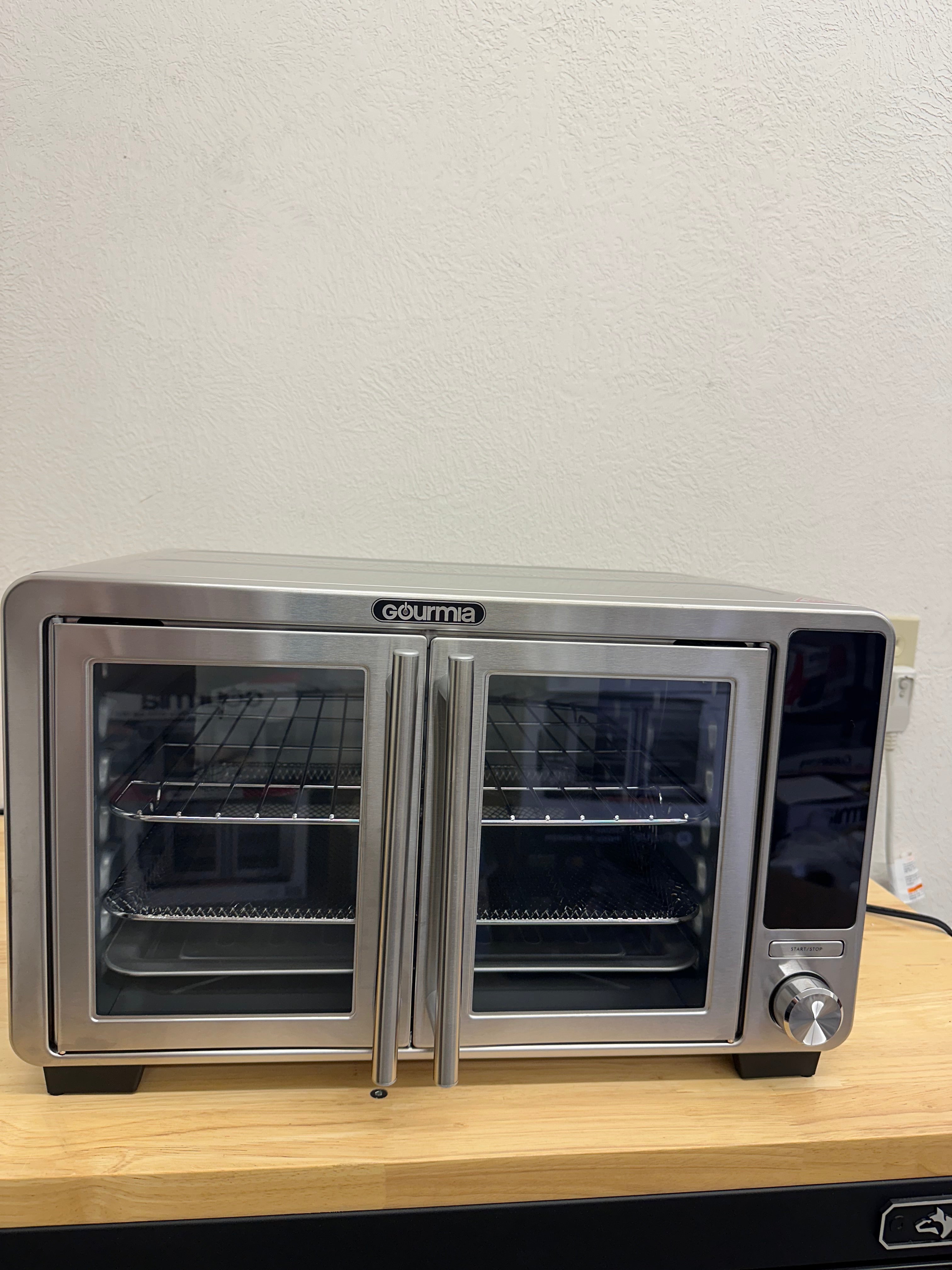 Gourmia XL Digital Countertop Oven with Air Fry, French Door, Stainless