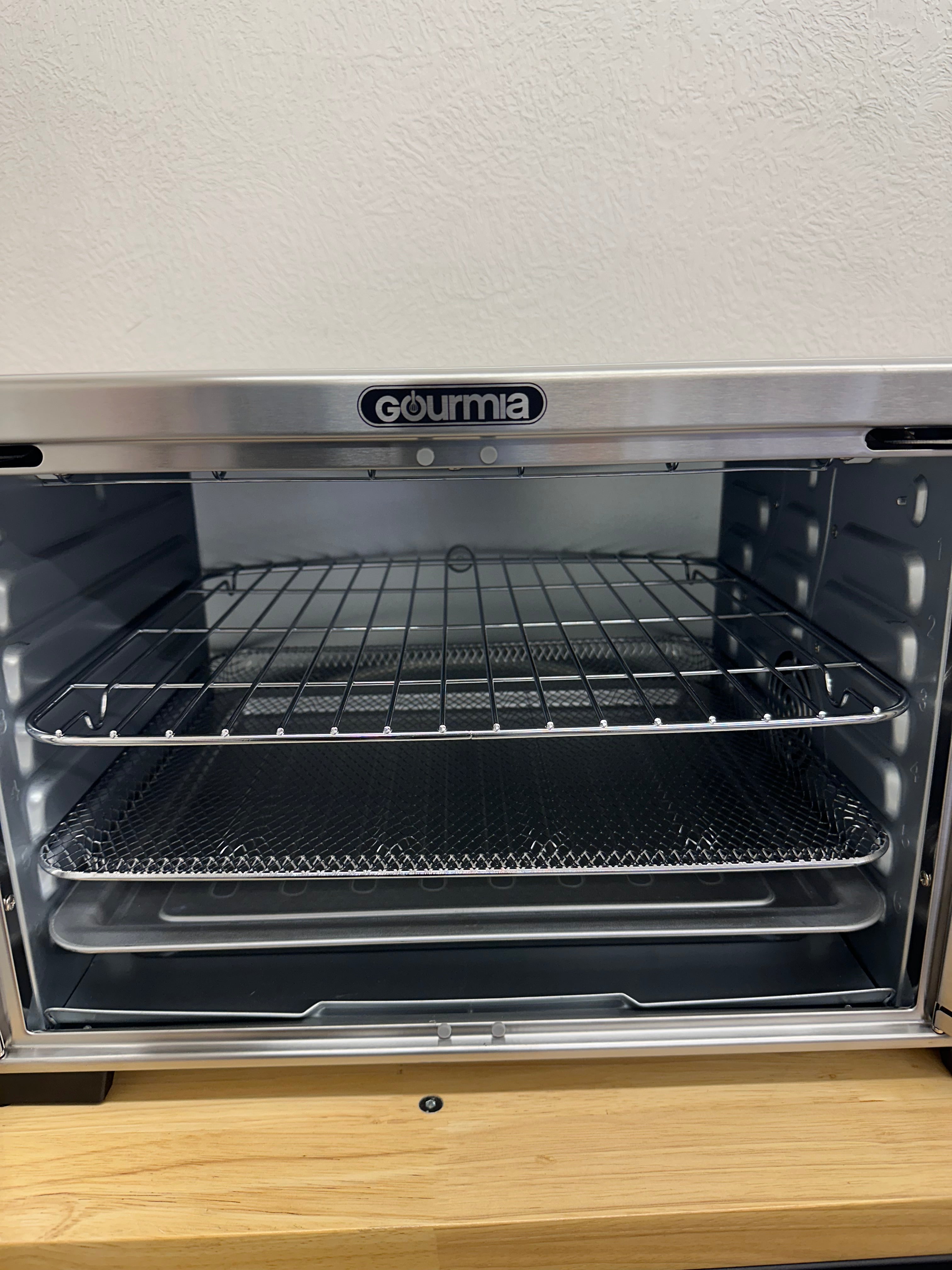 Gourmia XL Digital Countertop Oven with Air Fry, French Door, Stainless