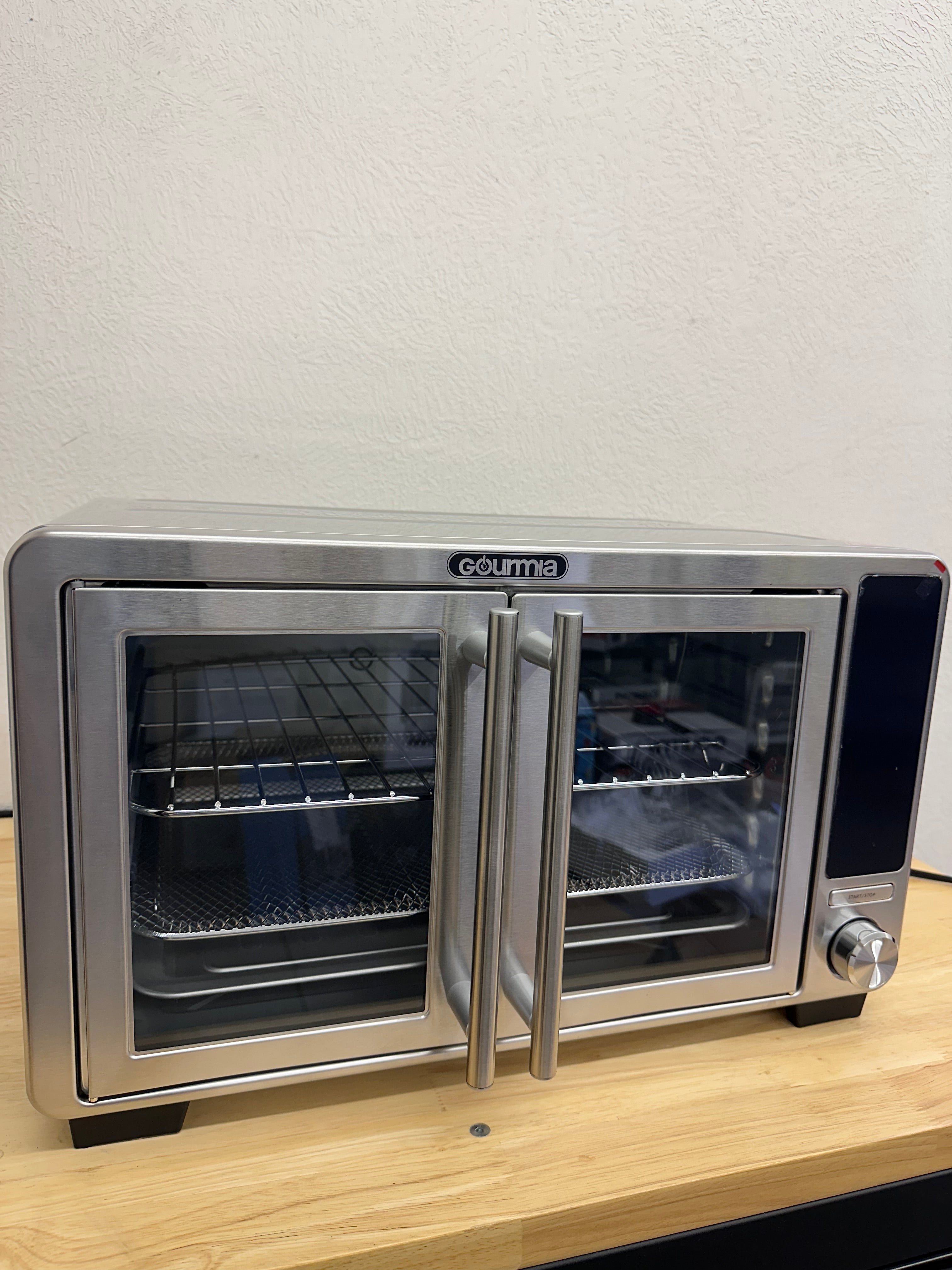 Gourmia XL Digital Countertop Oven with Air Fry, French Door, Stainless