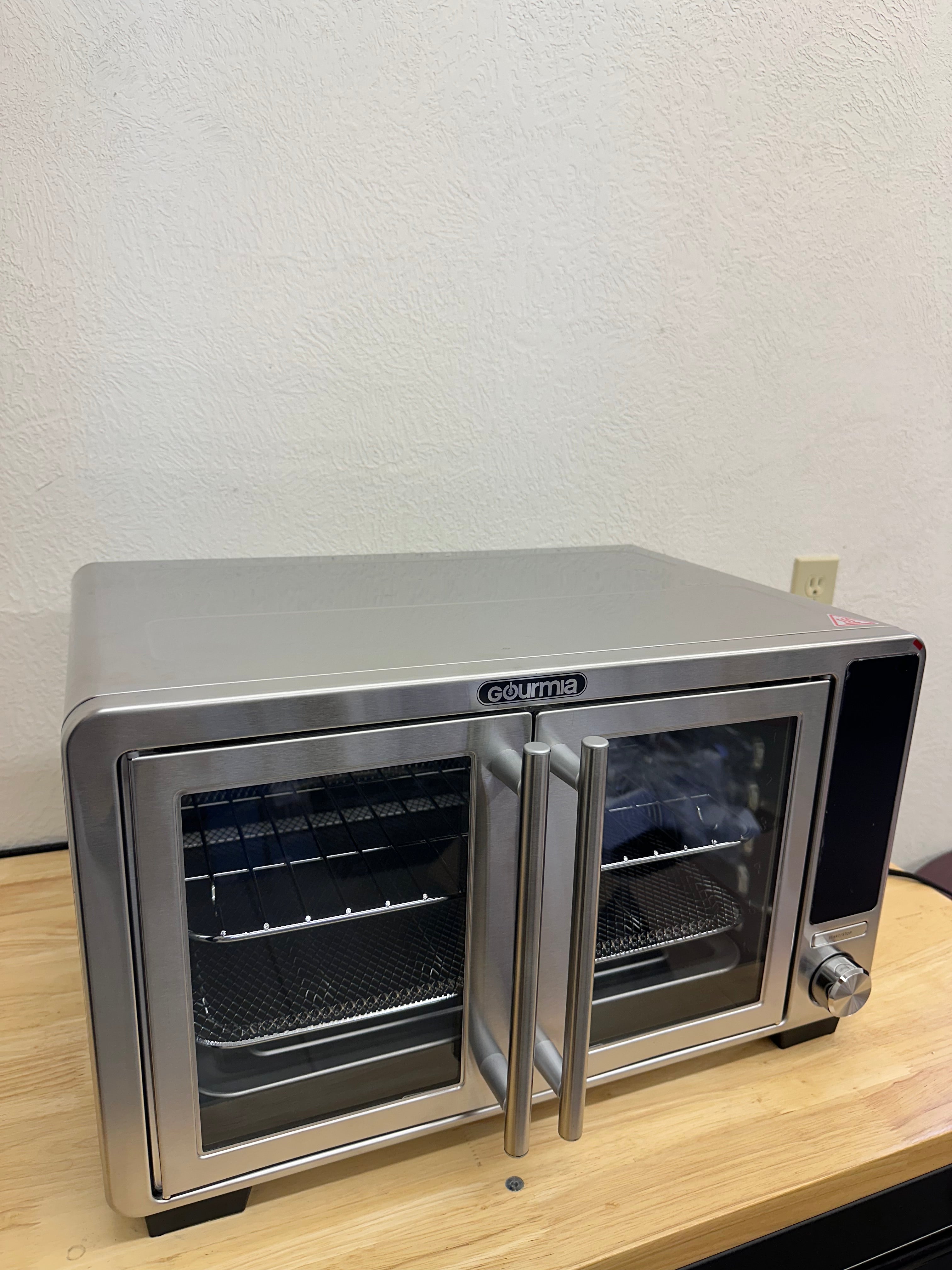 Gourmia XL Digital Countertop Oven with Air Fry, French Door, Stainless