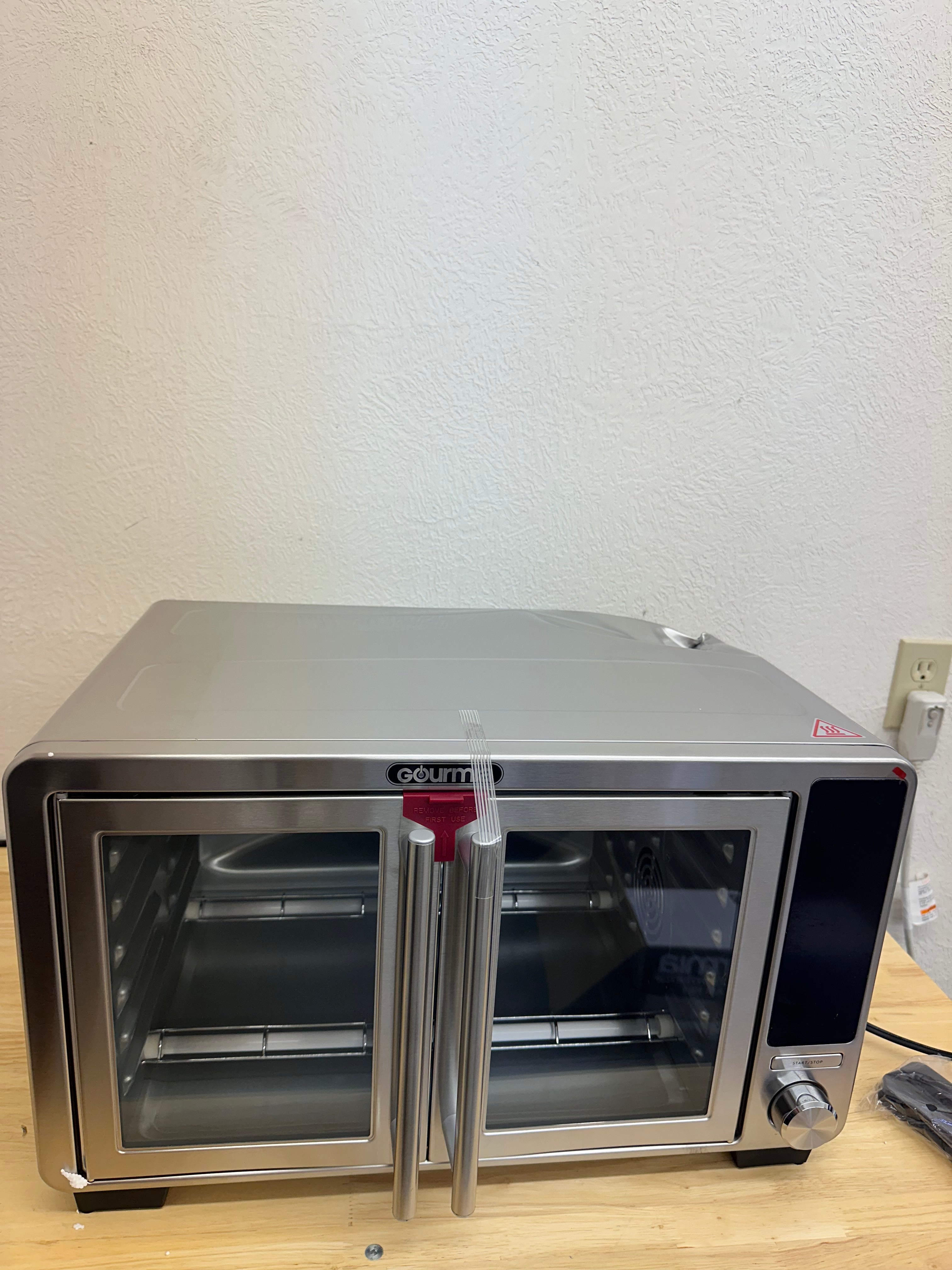 Gourmia XL Digital Countertop Oven with Air Fry, French Door, Stainless