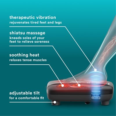 Shiatsu pulse max foot massager with heat