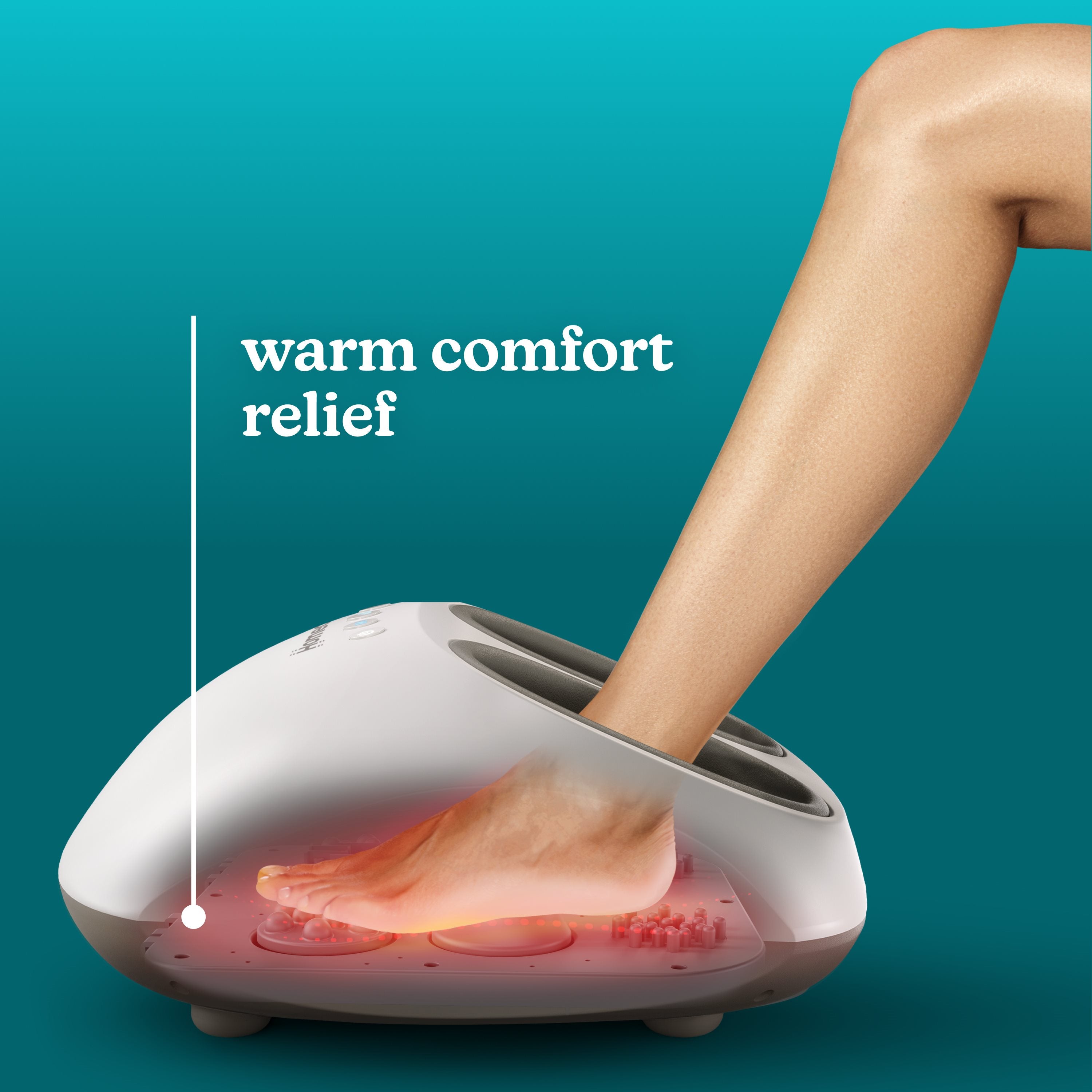 Shiatsu + air 4.0 foot massager with heat
