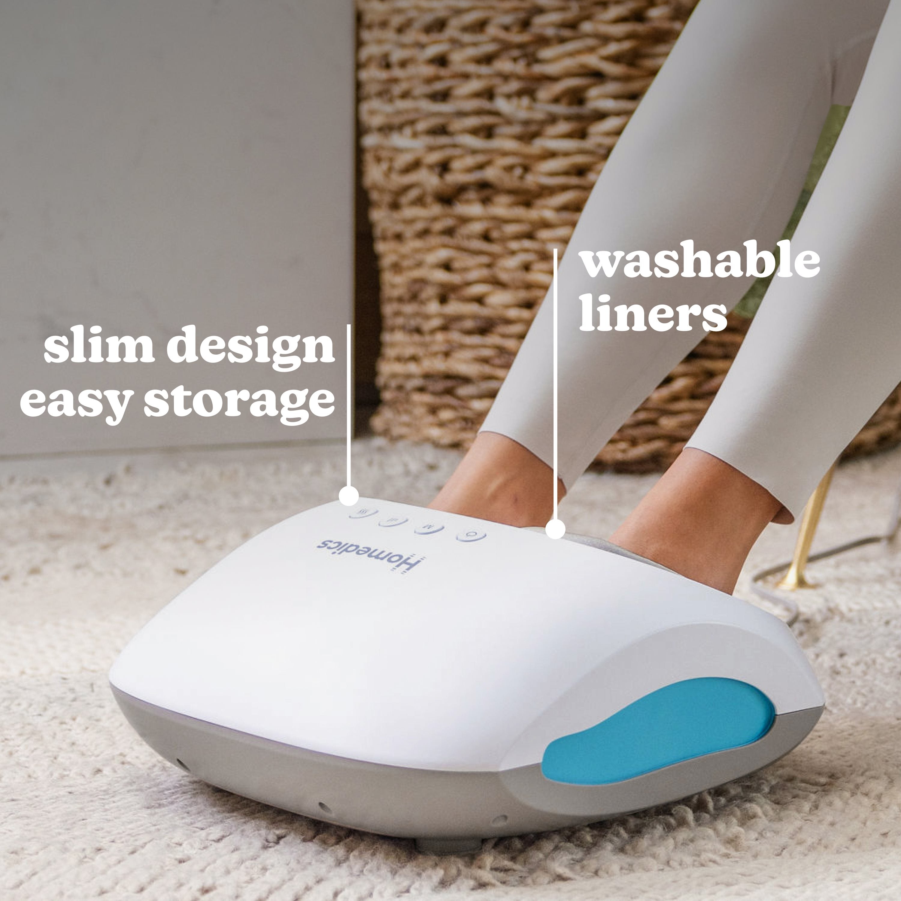 Shiatsu + air 4.0 foot massager with heat